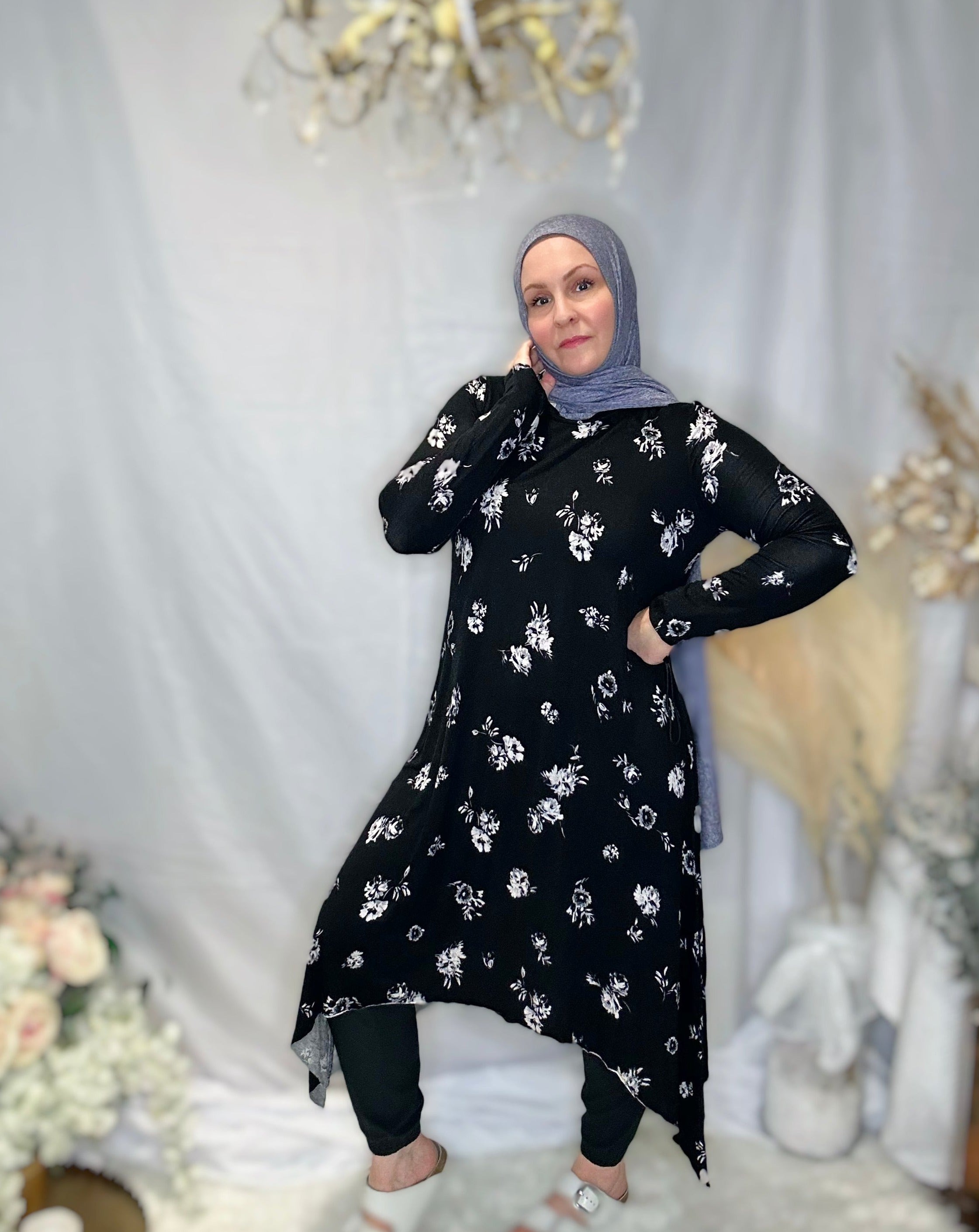 Tie Dye Jersey Hijab: Starry Nights