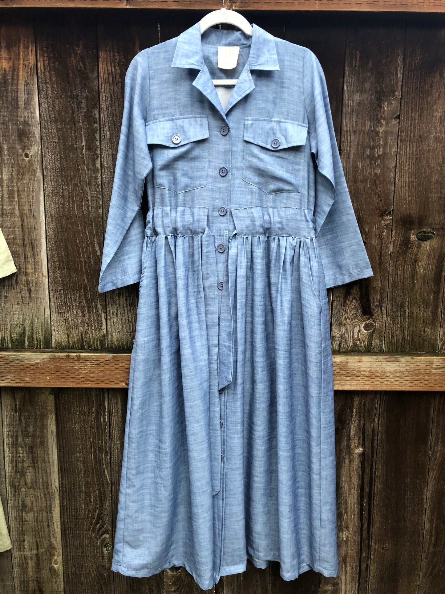 Spring Trench Dress - Light Blue – michaelacorning