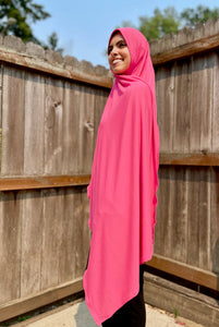 Limited Edition Solid Jersey Hijab: Paradise Pink