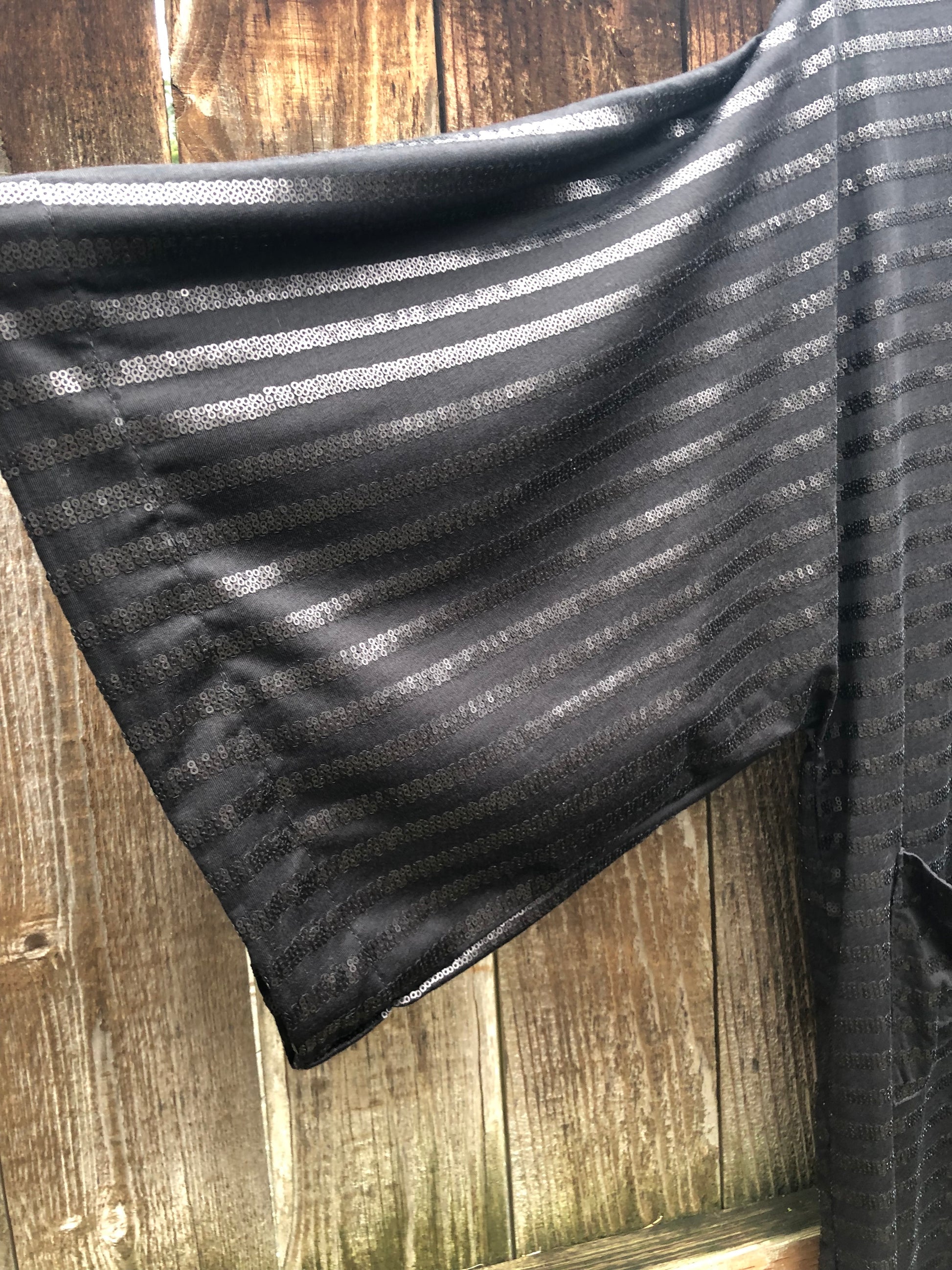 Private Collection Kimono - Jet Black Stretch Sequin – michaelacorning