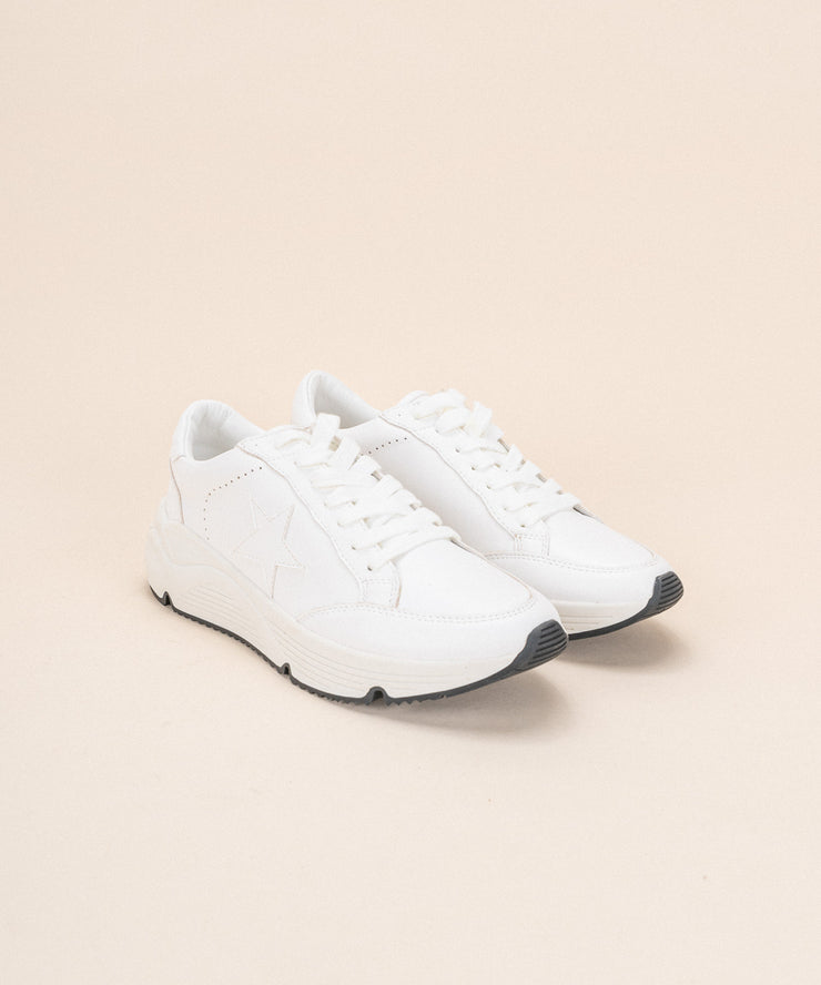 white star platform sneakers