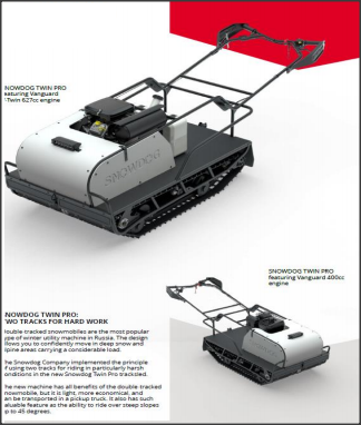 2021 Snowdog Twin Track 13HP