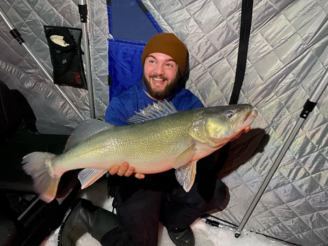 Master walleye on Lake Winnipeg