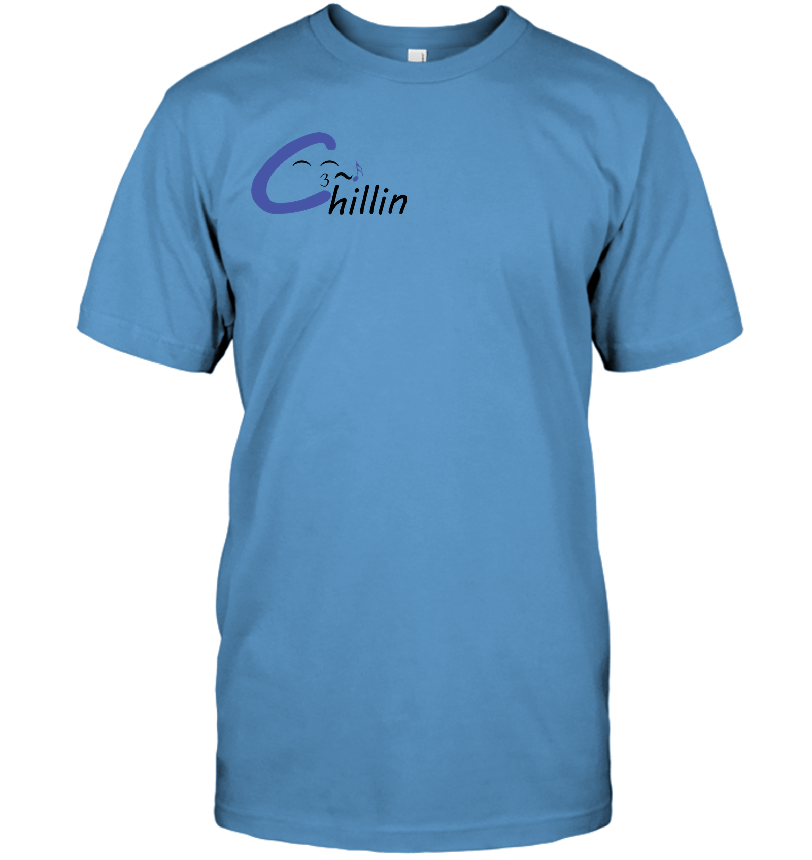 Chillin enjoying music (Pocket Size) - Hanes Adult Tagless® T-Shirt