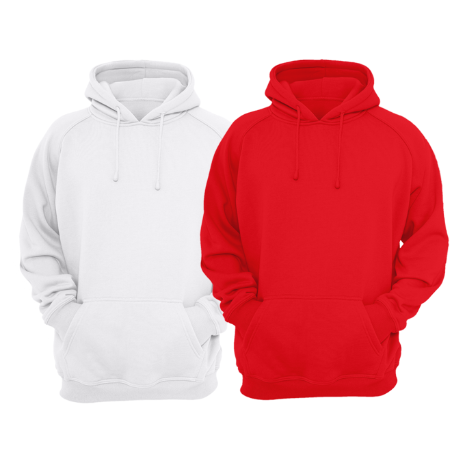 plain red hoodie