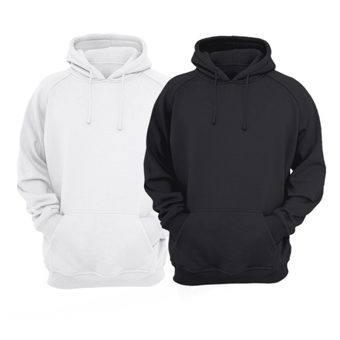 hoodie white plain