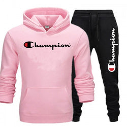 Champion Baby Pink And Black Tracksuit