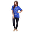 Royal Blue I Need Some Space Printed T-shirt For Women