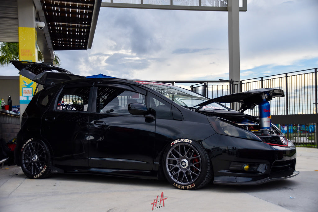 H+A Only | Clean Culture Ballpark Banger 2018 Honda Fit Air Ride Stance