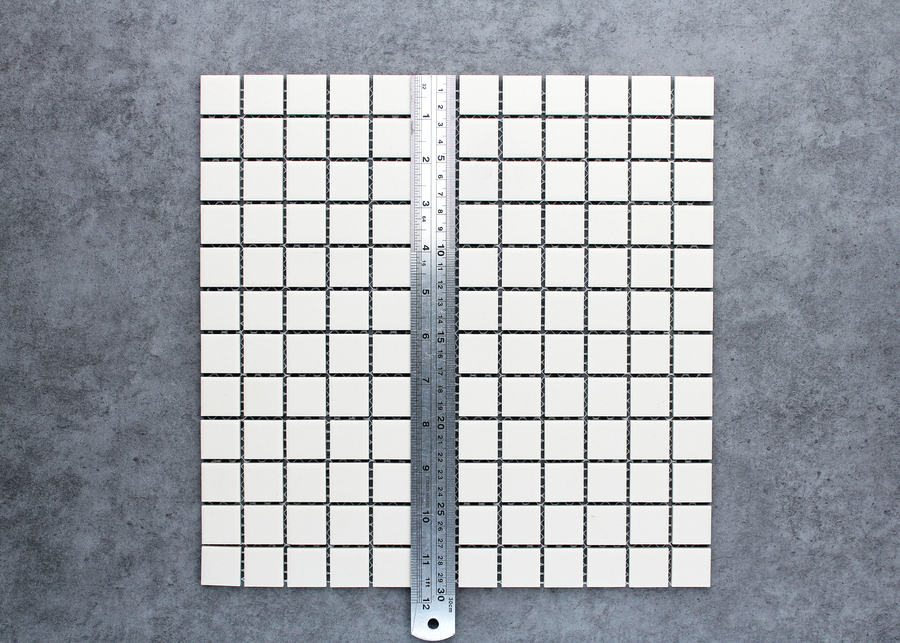 væv Reorganisere servitrice Off White Unglazed Small Square Mosaic Tile - Mosaic Mode