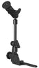 RAM Universal No-Drill™ RAM POD HD™ Vehicle Mount With Double Socket Arm & 2.5" Round Base AMPs Hole Pattern - RAM-316-HD-202U