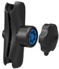 RAM Double Socket Arm with RAM® Pin-Lock™ Security Knob and Key Knob for C Size 1.5" Balls - RAM-201-SU