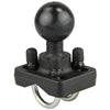 RAM® Double U-Bolt Base with 1.5" Ball for Rails .75" to 1" in Diameter - RAM-235-2U