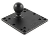 RAM 4.75" Square Base with VESA (4 X 75mm) (4 X 100mm) Hole Patterns & 1.5" Ball - RAM-246U