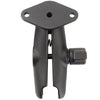 RAM 1" Ball Medium Length Double Socket Arm with Diamond Base - RAM-B-103-238U