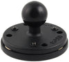 RAM 2.5" Round Base with the AMPs Hole Pattern, 1" Ball & Triple Magnetic Base Adapter - RAM-B-202-339U