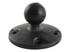 RAM 2.5" Composite Round Base with the AMPs Hole Pattern & 1" Ball - RAP-B-202U