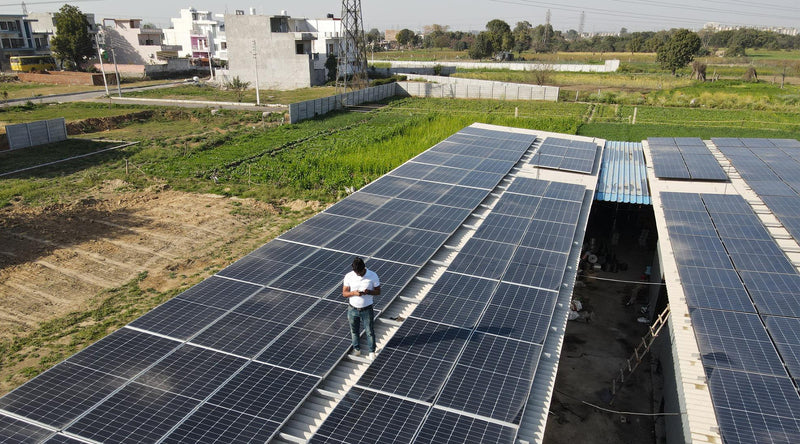 100KW On Grid Solar System Installation in Palwal, Haryana