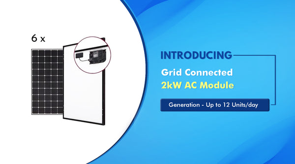 2kW Grid Connected Solar System Price in India