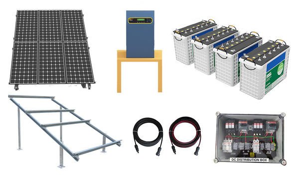 components of 7kw solar system