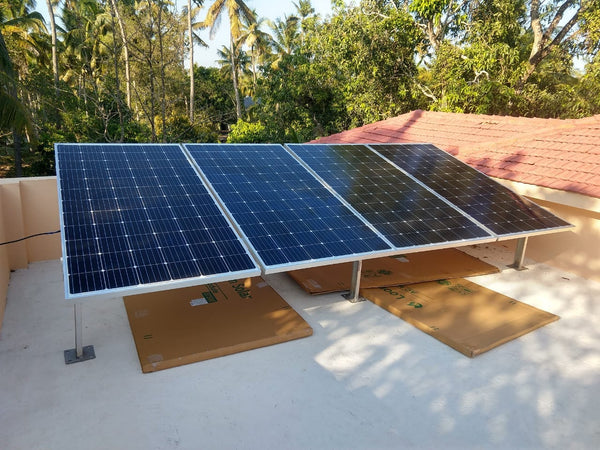 Loom Solar 375 Watt AC module installation in Thrissur, Kerala 