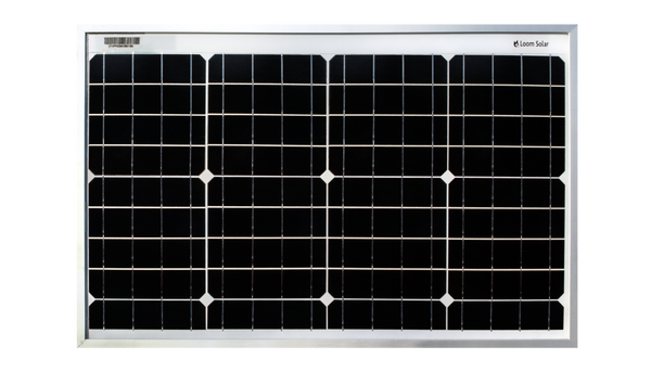 50 watt mono panel front view