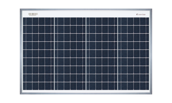 40watt solar panel front view