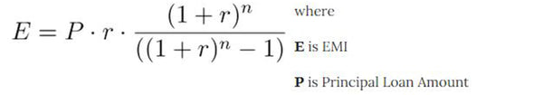emi calculation formula