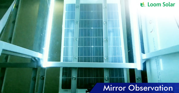 Solar Mirror Observation process in manufacturing plant