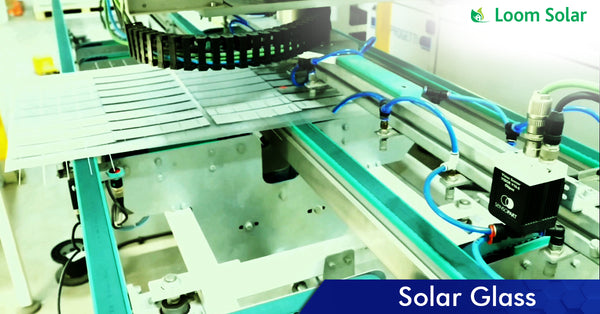 Solar Glass process in manufacturing plant