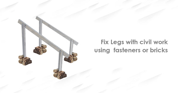 how to fix solar panel stands