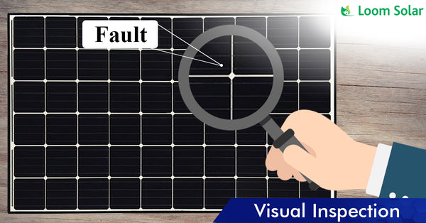 Solar Visual Inspection process in manufacturing plant