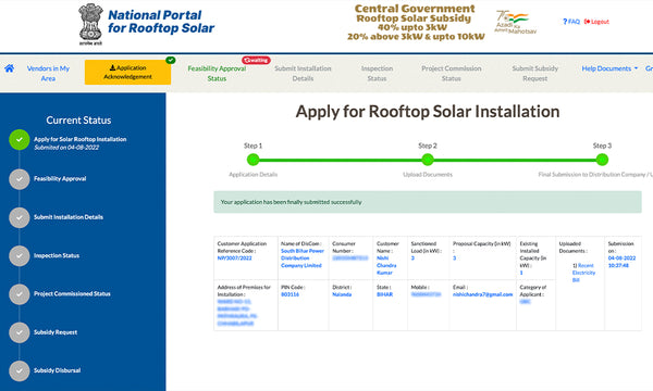 national portal for rooftop solar