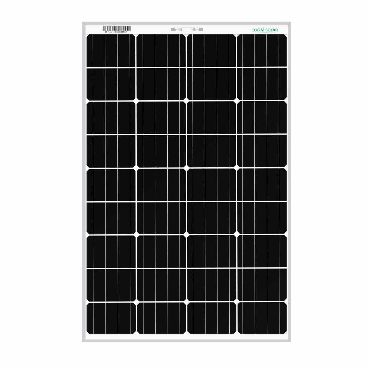 Loom Solar 55 watt - 12 volt Mono Crystalline Panel for DC Appliances