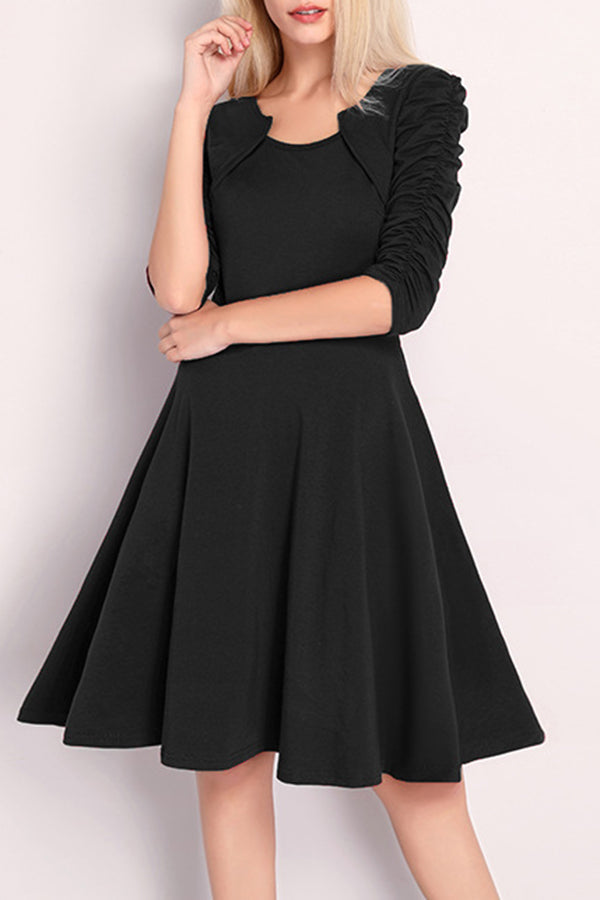 party skater dress with sleeves