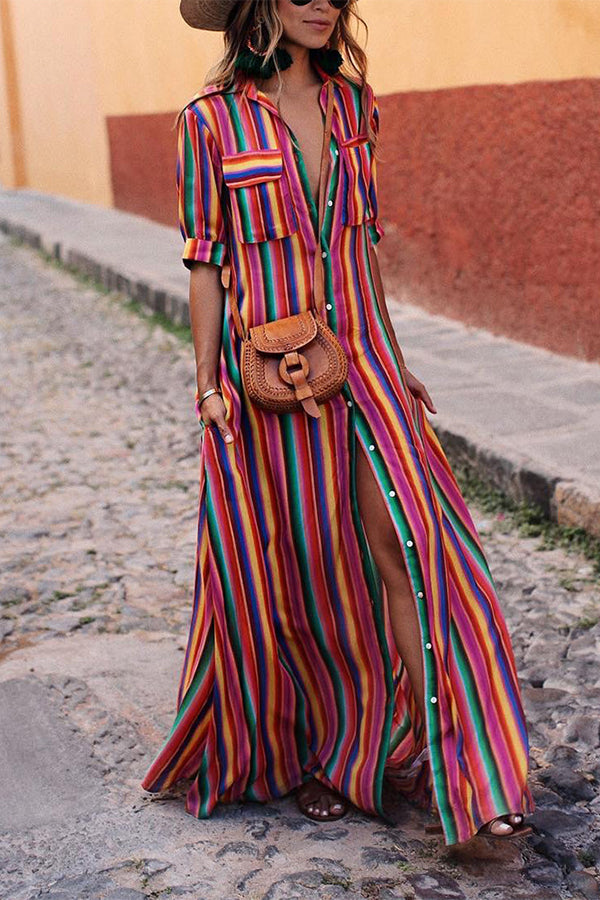 rainbow t shirt dress