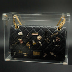 Display Case Model A-Multi designed for Small Purses, Wallets, & Wallet on  Chains (WOC)