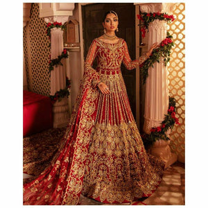 Gulaal |  Mehernaaz Bridal Couture Collection 2021 | Dastaan B-13 - House of Faiza