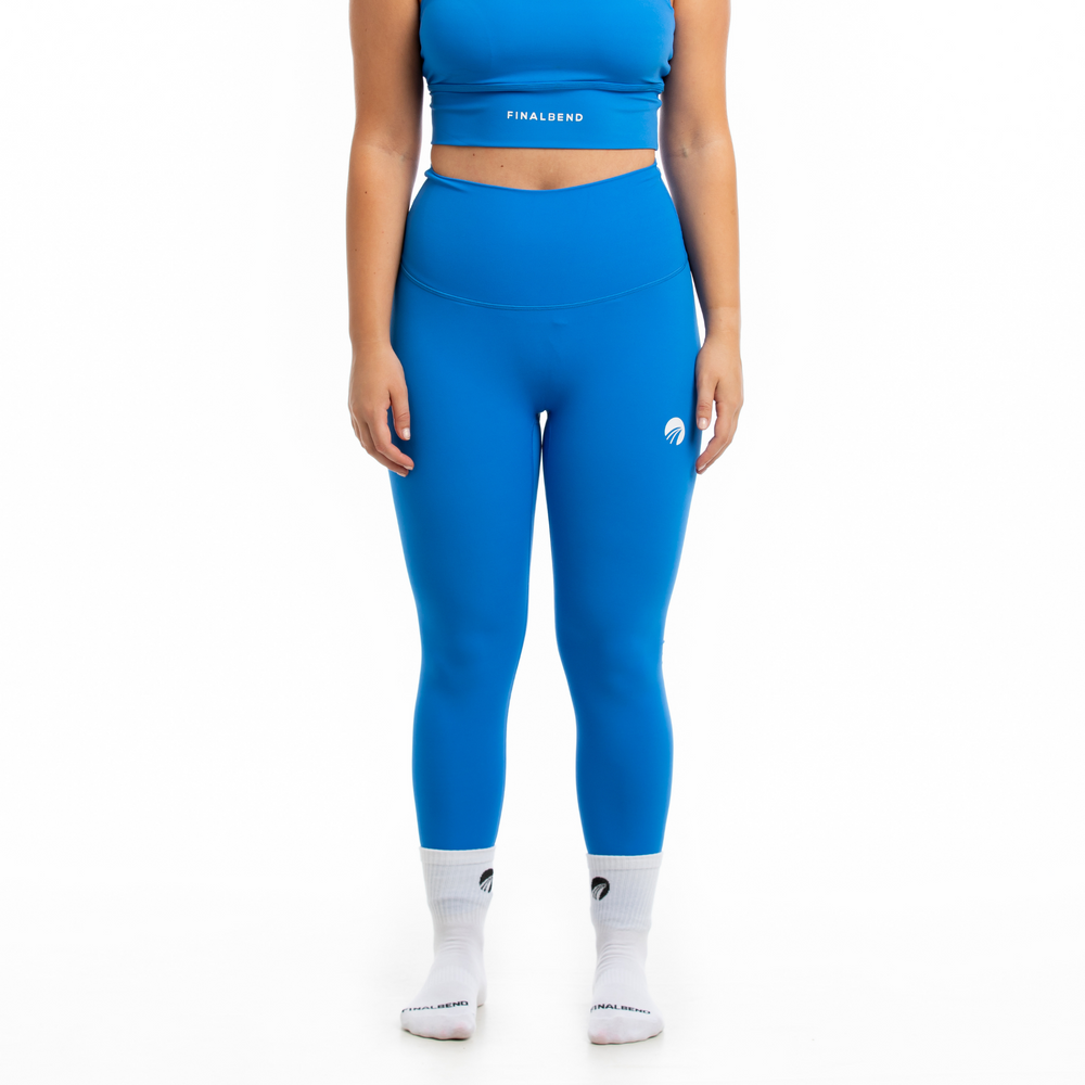 Champion Leggings - Blue - Normal Waist - Trendyol