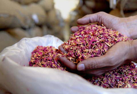 Red Dried Rose Petals Natural Real Dried Flowers for Bottle
