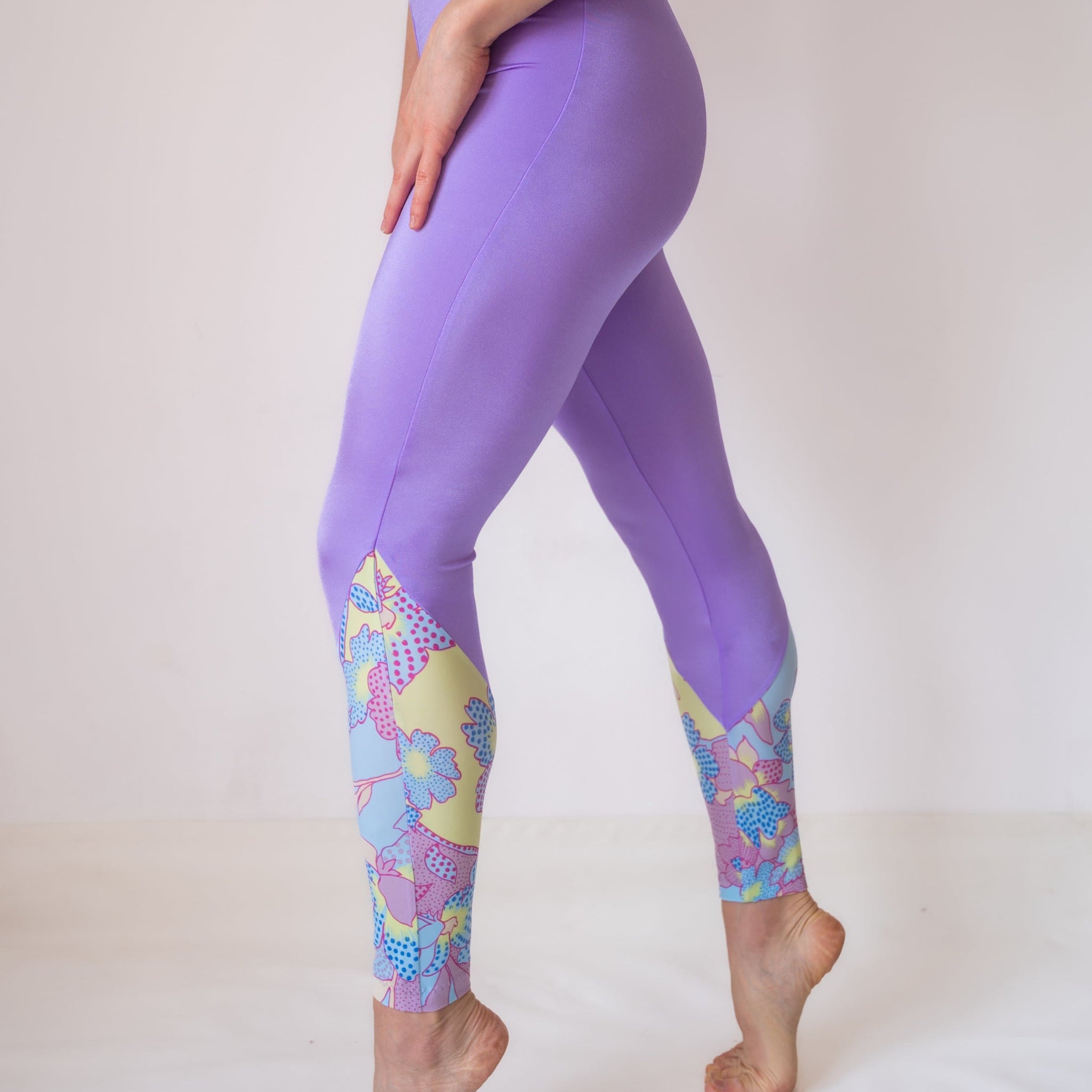YHWW Leggings,Sport Gym Fitness 7/8 Length Leggings Women Bare Matte Soft  Workout Training Yoga Pants Tights 10 Lavender : : Fashion