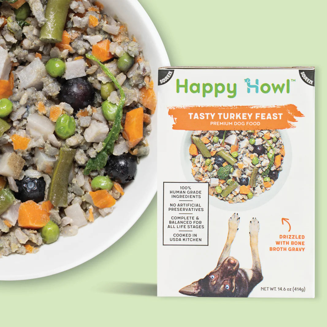 Happy Howl Human-Grade Dog Food - Turkey / 18-Pack (Most Popular)