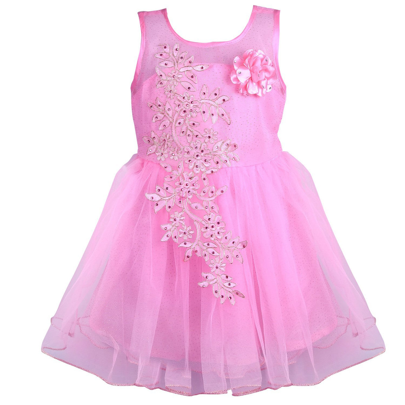 Baby Pink Colour Frocks For Ladies ...