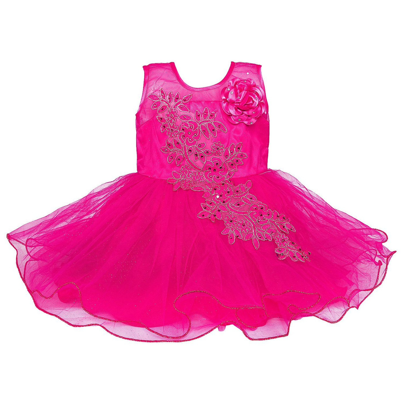 pink colour frock dress