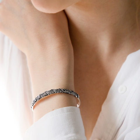 How To Wear Sterling Silver Bracelets (And Why You Should) – Aquila  Jewellery