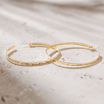 14K Solid Gold Small Hoop Earrings – Hoops By Hand