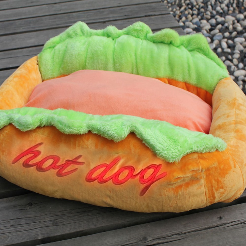 hot dog dog bed