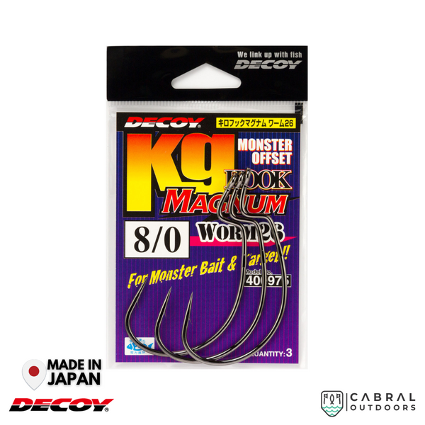 Decoy Worm-13Kg Hyper Hook, #1-#4/0, Cabral Outdoors