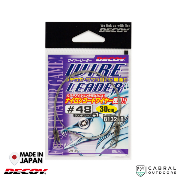 Fishfighter Nylon Coated Wire Leaders 60lb Pack of 3