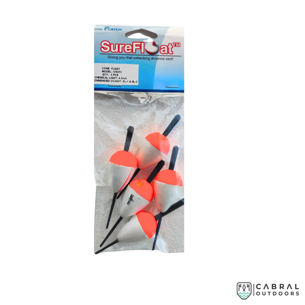Sure Catch Weighted Cone Float, 4.5mm, 4pcs